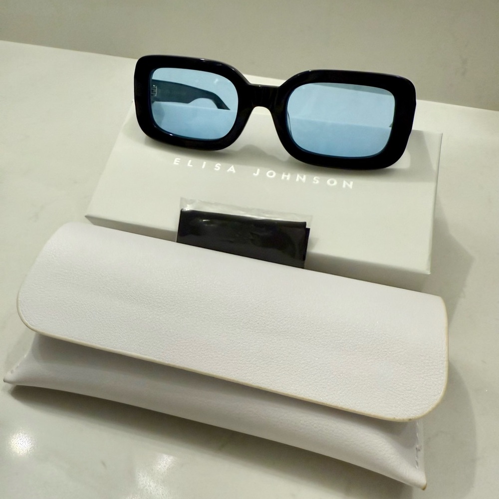 Elisa Johnson Lexi Blue Lens Sunglasses